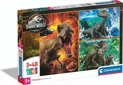 Produktbild von Clementoni Jurassic World 3x48 Teile Mehrfarbig 48 Mehrfarbig 48