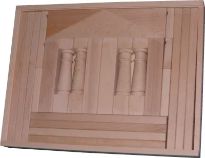 Produktbild von Ebert 207047 Baukasten Domizil 4 Holzbausteine