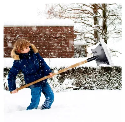Produktbild von Schneeschaufel für die Einfahrt, 33 cm Abnehmbares Winterwerkzeug - Schneeräumung - Für Garten, Parkplatz, Gehweg und Camping