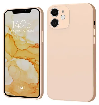 Produktbild von Hülle für Apple iPhone 12 Case Cover Bumper Smartphone Softgrip Schutzhülle Farbe: Rosa