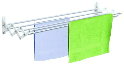 Productafbeelding van Casabriko wasdroger voor in de badkamer, aluminium, wit, 120 cm, Bianco/Alluminio