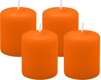 Produktbild von 4er Set Adventskranzkerzen Mandarin Orange Ø 50 x 60 mm