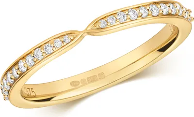 Produktbild von Funkelndes Feuer 9 Karat (375) Gold Damen - Diamant Ring Brillant-Schliff 0.19 Karat GH - SI3-I1, 55 (17.5); TRS34784RSO