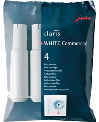 Produktbild von JURA CLARIS - Filterkartusche - für Kaffeemaschine - weiß (Packung mit 4)