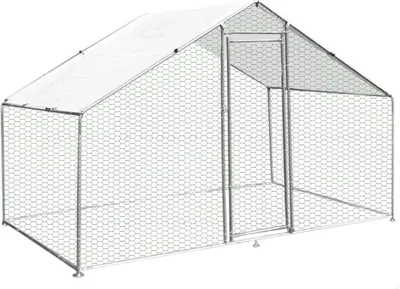 Produktbild von Hühnerstall Hühnerfreilauf Freilaufgehege Auslauf Hühnerkäfig UV Sonnendach Kleintierstall Hühnerhaus Freilauf Outdoor