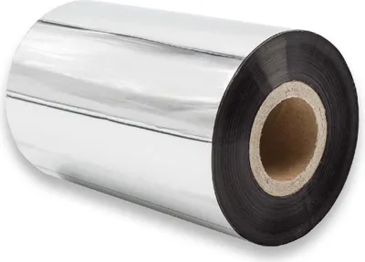 Produktbild von vhbw Thermotransfer-Band kompatibel mit Zebra ZT230, ZT220, ZT200-Serie Drucker Etikettendrucker, Wischfest, 100 mm x 300 m, Wachs-Plus Schwarz