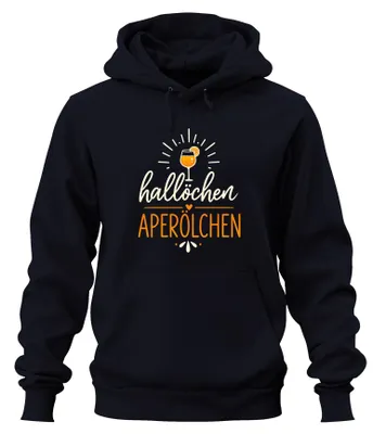 Produktbild von Hallöchen Aperölchen Spritz Cocktail Sommer Mädelsabend Hoodie Kapuzenpullover, Navy, S