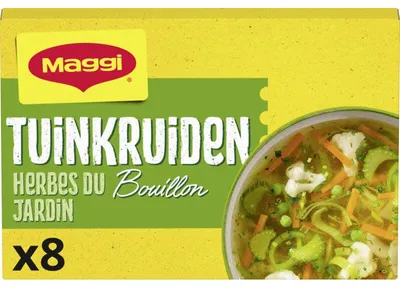 Produktbild von Maggi Tuinkruiden Bouillonwürfel 80g – Aromatische Gemüsebrühe mit Kräutern