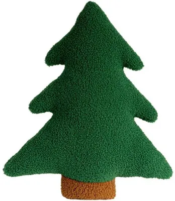 Image de Mini-coussin en similicuir de 30 cm / Housse pour sapin de Noël / Décoration d'intérieur