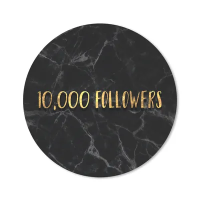 Produktbild von MuchoWow® Mauspad Mousepad Soziale Medien - Instagram - Gold - Marmor 20x20 cm - Mousepads - Maus Mat - Pad - Mausunterlage - Schreibtischmatte