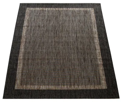 Produktbild von In- & Outdoor Teppich Flachgewebe Boho Sisaloptik robust Balkon & Garten Grau Grösse 120x160 cm