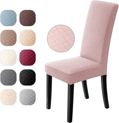 Produktbild von Famanu Stuhlbezüge Elastisch Modern - 4 Stück, Rosa