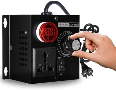 Immagine prodotto di Regolatore di tensione per utensili elettrici - Regolatore per ventilatori a motore - Dimmer per utensili elettrici - 220 V - 4000 W