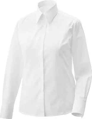 Produktbild von Damen Bluse langarm, weiß, Größe 44  : weiß : 60% Baumwolle 40% Polyester : 44