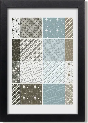Produktbild von Bild 20x30 MDF-Rahmen, Wandkunst Geometrische Muster