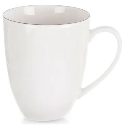 Produktbild von Orion | Kaffeebecher - mit Henkel - aus Porzellan - 390 ml - Weiß - Spülmaschinenfest - DECORA