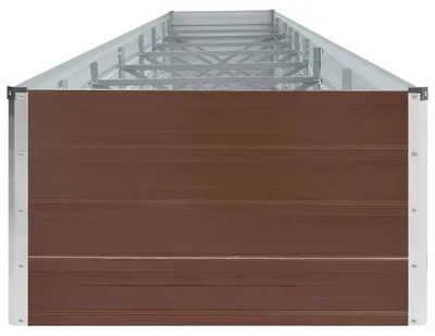 Imagen del producto de Jardinera de acero galvanizado marrón 600x80x45 cm