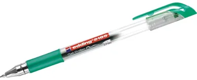 Produktbild von Edding 2185, Verschlossener Gelschreiber, Grün, Transparent, Kunststoff, 0,7 mm, Tinte auf Pigmentbasis