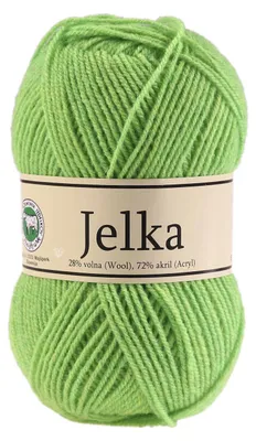 Produktbild von 50g Strickgarn Jelka m. 28% Wolle veredelt, Strickwolle, Farbauswahl, Farbe:lindgrün