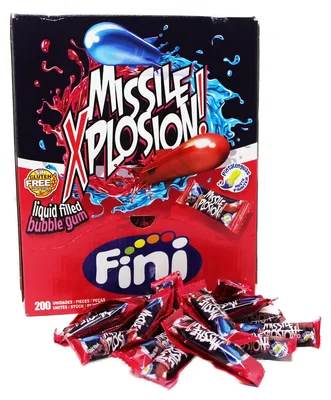 Immagine prodotto di Gomma da masticare Boom Missile Explosion con caramella liquida e espositore per gomma da masticare