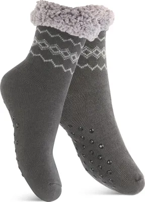 Produktbild von Footstar kuschelige Wintersocken für Damen und Herren (1 Paar) – Anthrazit