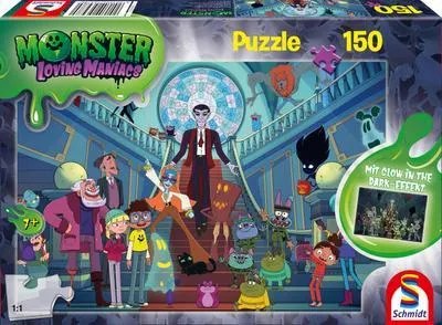 Produktbild von 150 Teile Schmidt Spiele Kinder Puzzle Monster Loving Maniacs Lustige Monsterparty 56478