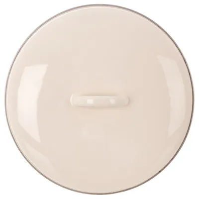 Obrázek produktu pro Orion | Poklice na hrnec - Ø 28 cm - Odolná do trouby - Smaltovaná ocel - Smaltovaná poklička na pánev krémová
