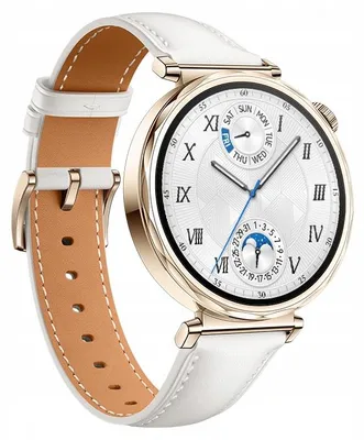Produktbild von Smartwatch Huawei Watch GT 5 Classic 41 mm Weiß-Gold, AMOLED, NFC, 7 Tage