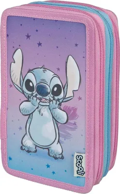 Zdjęcie produktu dla Scooli Lilo & Stitch, Miękki piórnik, Wielobarwny, Obraz, Dziewczyna, Zamek, Dziecko