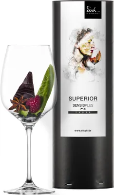 Zdjęcie produktu dla Szklanka do czerwonego wina EISCH, model 500/2, w eleganckim opakowaniu prezentowym, seria SUPERIOR SENSISPLUS, numer katalogowy 25002020/180495