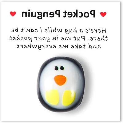 Produktbild von Kleine Pinguin Dekoration mit Karte, Mini Spielzeug Geschenk, Anmachend