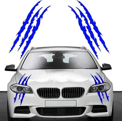 Immagine prodotto di Set di adesivi decorativi in vinile blu impermeabili per auto