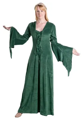 Produktbild von Burgherrin Samtkleid grün Größe: L