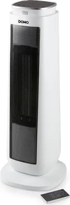 Produktbild von Domo DO7347H, Haushaltsturmventilator, Keramik, 8 h, Drinnen, Flur, Schwarz, Weiß