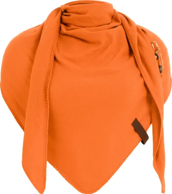 Produktbild von Knit Factory Lola Dreieckstuch gestrickt - Orange - 190x85 cm