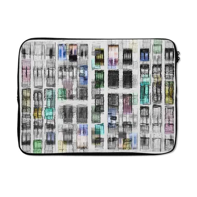 Produktbild von MuchoWow® Laptop Hülle 14 ZollTüren - Bunt - Abstrakt Laptoptasche - Laptoptasche - Stoßsicher - Schutzhaube