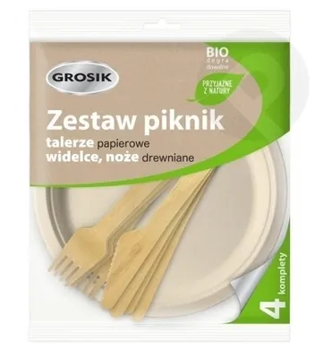 Zdjęcie produktu dla Grosik, Zestaw piknikowy, 4 komplety