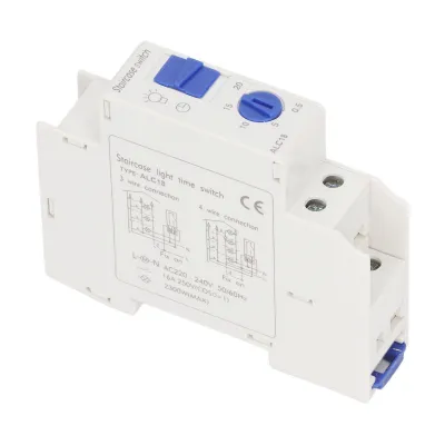 Zdjęcie produktu dla Przełącznik czasowy, przełącznik czasowy, przełącznik czasowy na szynę DIN, mechaniczny przełącznik czasowy, przełącznik przekaźnika czasowego, przełącznik czasowy korytarza