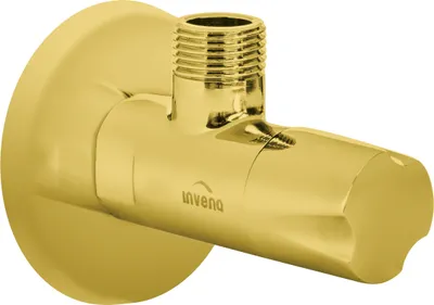 Obrázok produktu pre Zlatý mosadzný 1/2" x 3/8" BSP kohútik na hadicu umývadla