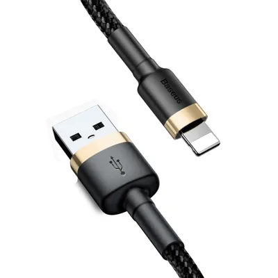 Obrázek produktu pro Baseus CALKLF-RV1 lightning kabel 3 m zlatý, černý