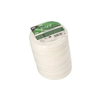 Produktbild von 400 Papstar Deckel für Suppenbecher, Zuckerrohr pure Ø 10 cm weiss 89856