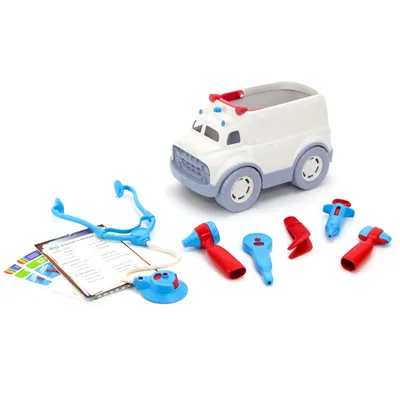 Obrázok produktu pre Green Toys Ambulance & Doctor's Kit, Medicína a zdravie, 2 rok / roky