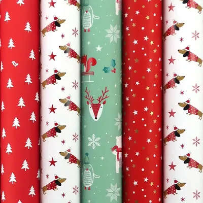 Obrázok produktu pre Vianočný baliaci papier SANTAS HELPER - 2 metre x 70 cm - 5 roliek