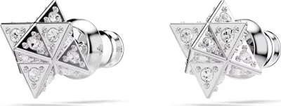 Produktbild von Swarovski Ohrstecker Dextera Uni Stern Weiß, Silberfarben Rhodium 5700322