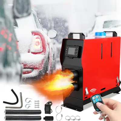 Produktbild von Vigevee 8KW Diesel Standheizung 12V All-in-One mit 5L Tank, LCD & Fernbedienung, kompakte Luftheizung für Auto LKW Wohnmobil Camper