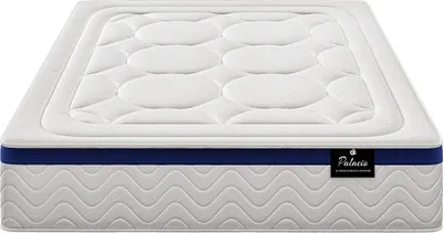 Produktbild von Hybridmatratze mit Taschenfedern und Formgedächtnis MARQUIS von PALACIO - Dicke 30 cm - 180 × 200 cm - Farbe blau