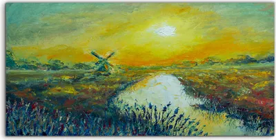 Produktbild von Coloray Acrylbild 140x70  Wandbild Acrylbilder Impressionismus Malerei im Stil