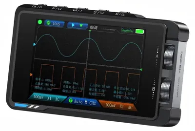 Produktbild von FNIRSI DS215H Tragbares 2-in-1 Oszilloskop mit Signalgenerator, 3,5 Display, 2 Kanäle, 50MHz