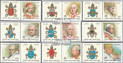 Produktbild von Briefmarken Vatikanstadt 2000 Mi 1327-1335 mit Zierfeld (kompl.Ausg.) gestempelt Die Päpste
