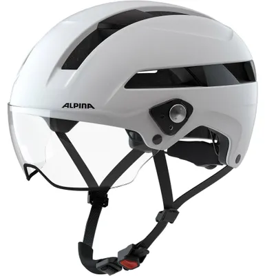 Produktbild von ALPINA Fahrradhelm Weiß Matt 51 56 Visier Erwachsene Unisex Casco Bicicletta